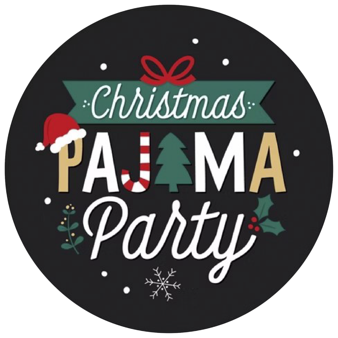 Celebrate Christmas Pajama Party with festive holiday design and seasonal elements. Perfect for holi.