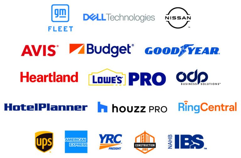 AVIS, Lowe's, Goodyear, and other logos of Home Builders Association of Billings members.