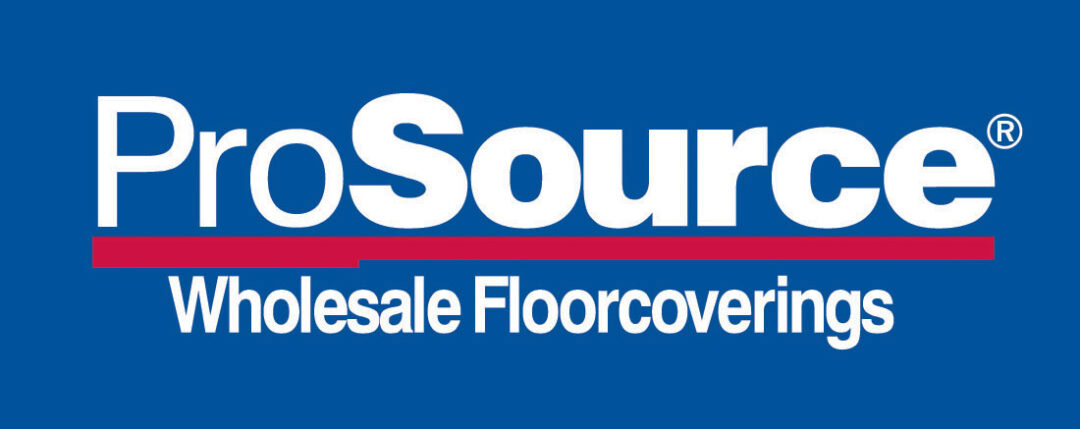 ProSource Wholesale Floorcoverings logo on a blue background.